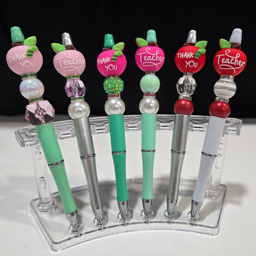 Pick-a-Pretty Pen "Teachers" by PenGwensPosh w/Black Extra Ink Refill & Cover